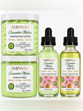 Aminnah BUY NOW Cucumber Melon 4-Piece Set - No Offers